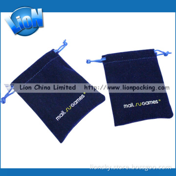 Blue Bangle Velvet Pouch, Promotion Jewelry Velvet Pouch (e-069)